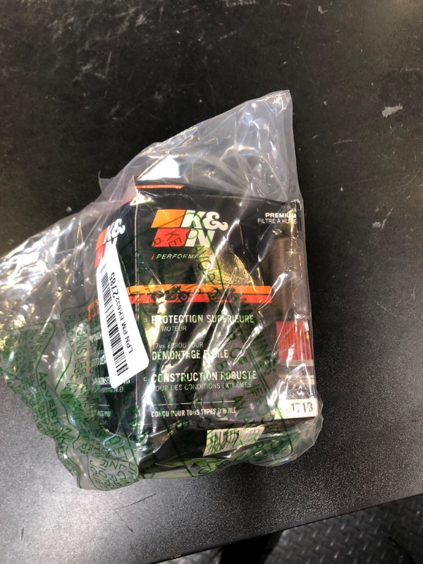 Photo 1 of K&N Motorcycle Oil Filter: High Performance, Premium, Designed to be used with Synthetic or Conventional Oils, Wrench Off Nut: Fits Select Harley Davidson Motorcycles, KN-171B