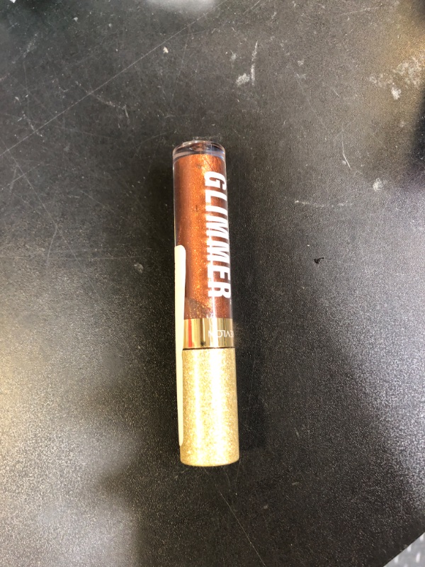 Photo 1 of REVLON Super Lustrous Glimmer Gloss, Non-Sticky Lip Gloss, High-Shine Finish, Plant-Based Glitter, 006 Bronze Spark, 0.13 fl oz