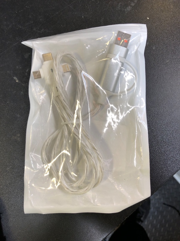 Photo 1 of AYI 6in1 Multi Ports Charger 6 Combinations USB A/Type C to USBC Micro PD Fast Charging Cord Lighted Up Current Flowing Compatible with Almost of Electrical Devices-6IN1 Cross Star Dazzling Colorful