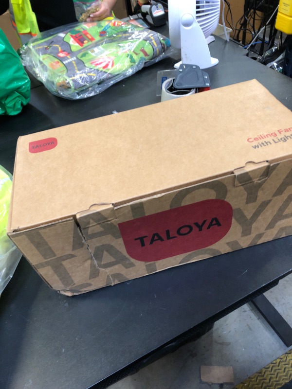 Photo 1 of TALOYA Ceiling Fan with Lights and Remote Control 42 inch Multifunctional Quiet Fan with Three Color Temperature and High Brightness Light and Reversible Blades