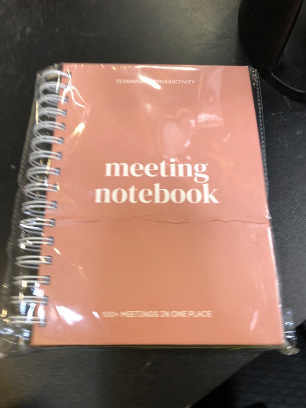 Photo 1 of Lamare Meeting Notebook for Work Organization – Perfect Work Notebook for Note Taking & Meeting Planner for Productivity