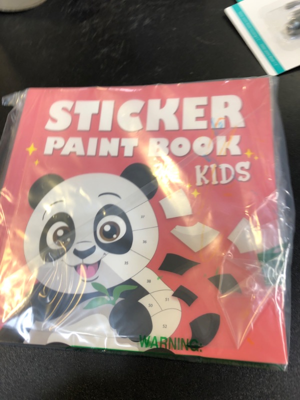Photo 1 of Fun Paint with Sticker Books for Kids Set of 2 - Entertaining Sticker Activity with Vibrant Themes Keeps Kids Ages 4-8 Busy - Perfect Puzzle to Learn Shapes and Numbers at Home or Travelling