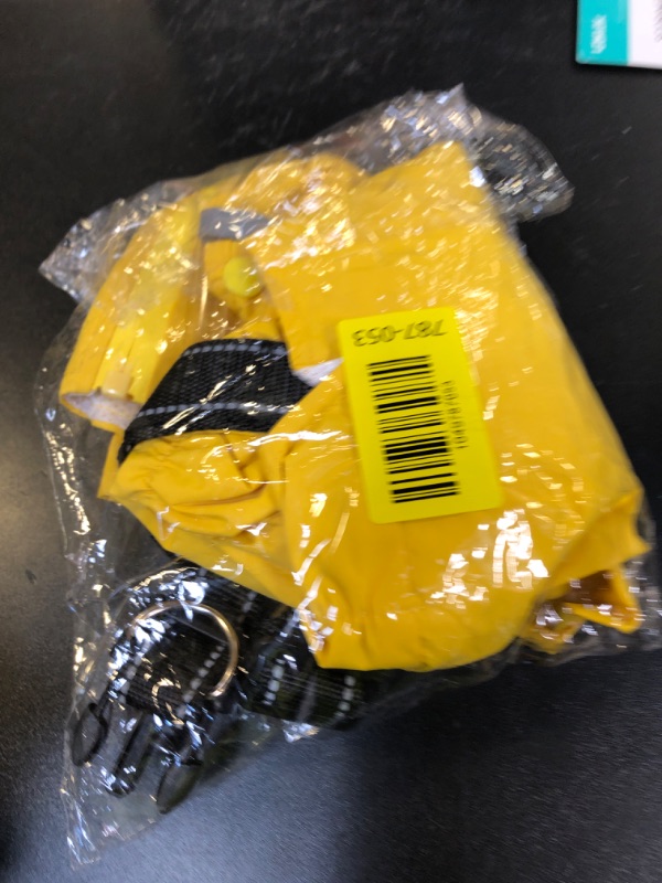 Photo 1 of SlowTon Dog Raincoat Waterproof - Dog Rain Jacket with Harness and Hood Lightweight, Reflective Dogs Rain Coat for Large Medium Small Dogs Girl Boy Puppy Poncho Pet Clothes (Yellow, M)