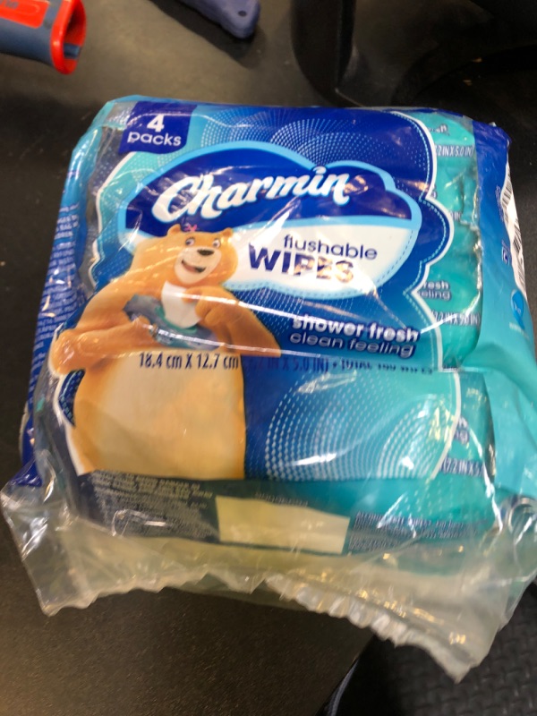 Photo 1 of Charmin Flushable Wipes, 160 Total Wipes (4 Packs of 40)