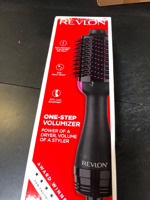 Photo 1 of REVLON One-Step Volumizer Hair Dryer and Styler with Improved Motor – Easy Salon-Style Blowouts – Less Frizz, More Shine, and Reduced Heat Damage, for all Hair Types and Lengths (Black)