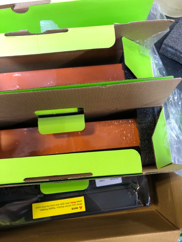 Photo 1 of 218A Toner Cartridges Replacement 3301sdw 3301fdw 3201dw Compatible for HP 218A 218X Toner (with Chip) W2180X W2180A Works for Pro 3201dw Pro MFP 3301fdw 3201dw 3301sdw Printer 4Pack(1BK+1C+1M+1Y) (3 new one open)