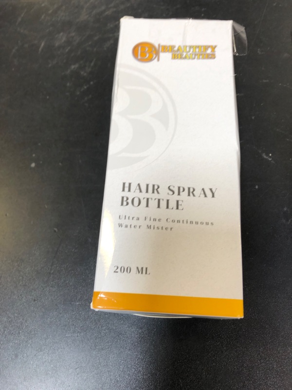 Photo 1 of BeautifyBeauties Hair Spray Bottle – Ultra Fine Continuous Water Mister for Hairstyling, Cleaning, Plants, Misting & Skin Care (Black, 6.8 Ounces)