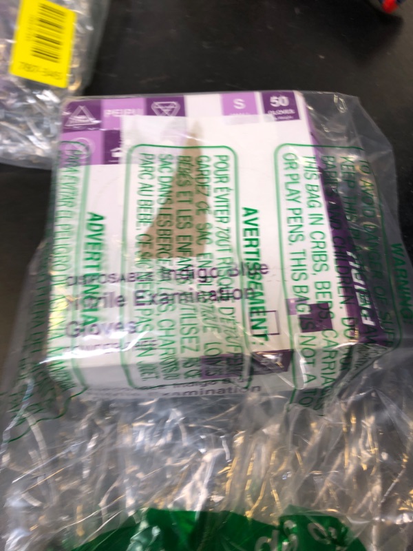 Photo 1 of PElPU Nitrile Gloves,Disposable cleaning,(Small, 50-Count) Powder Free, Latex Free,Ultra-Strong,Food Handling Use, Single Use, Non-SterileProtective Gloves