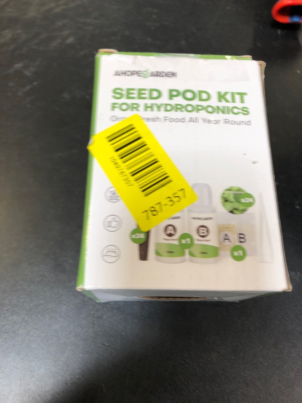 Photo 1 of Ahopegarden 52PCS Hydroponics Pods Kit: Compatible with Aerogarden, Includes 24 Grow Sponges, 24 Pods Labels, 4 A&B Plant Food - Hydroponics Supplies for Most Brands
