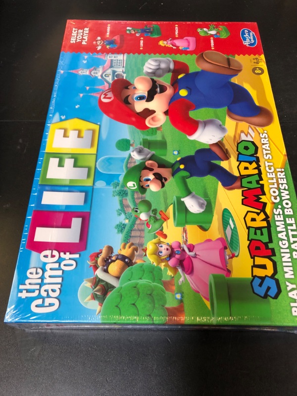 Photo 1 of Hasbro Gaming The Game of Life: Super Mario Edition Board Game for Kids Ages 8 and Up, Play Minigames, Collect Stars, Battle Bowser