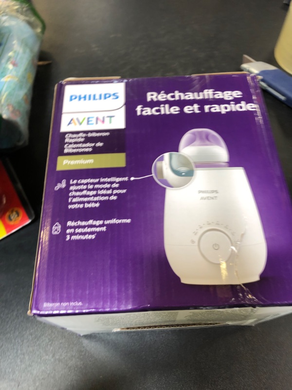 Photo 1 of Philips Avent Premium Fast Bottle Warmer, with Smart Temperature Control, Water Bath Technology, Automatic Shut-Off, Model SCF358