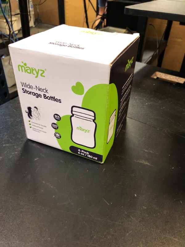 Photo 1 of Matyz 4-PACK Breast Milk Collection And Storage Bottles (Pink, 6oz Each) - No BPA Breastmilk Storage Containers With Lids - Pumping Storage Bottles For Philips Avent Medela Spectra Breast Pumps