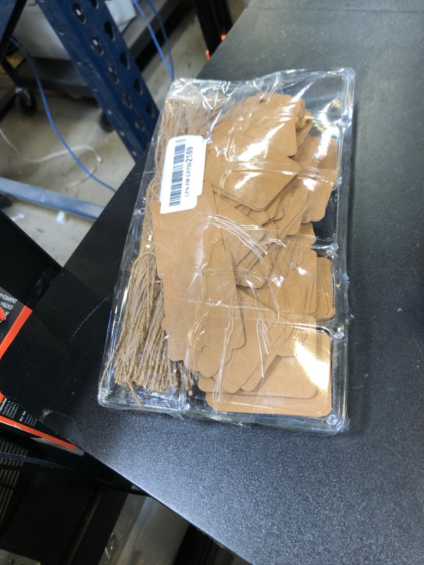 Photo 1 of PH PERKHOMY 220 Pcs Kraft Paper Gift Tags with String, Blank Gift Bags Tags Price Tags for Gifts Crafts Wedding Christmas, Brown