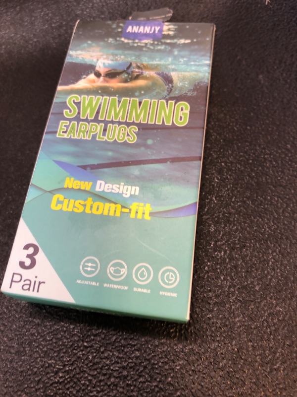 Photo 1 of Waterproof Swimming Ear Plugs for Adults - 3 Pairs of Reusable Soft Silicone Swim Earplugs,Perfect for Surfing, Diving,Pool,Showering and Other Water Sports - Keep Water Out and Ear Protection