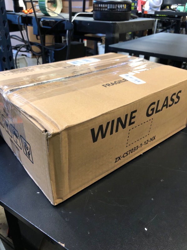 Photo 1 of FAWLES Stemless Wine Glasses Set of 12, 15 Ounce Smooth Rim Standard Wine Glass Tumbler for Red, White Wine, Dishwasher Safe