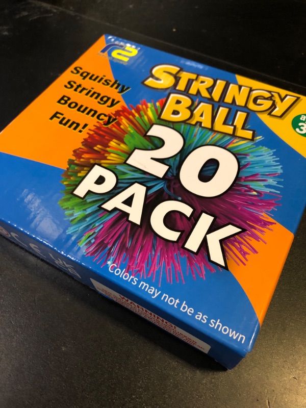 Photo 1 of Stringy Balls & Sensory Toys for Kids 20 Pack - Stocking Stuffers For Kids Ages 4 5 6 7 8 9 Year Old Gift Ideas - Best Birthday Toddler Gifts for Boys & Girls - Monkey Pom Balls Fidget Toys Party Pack