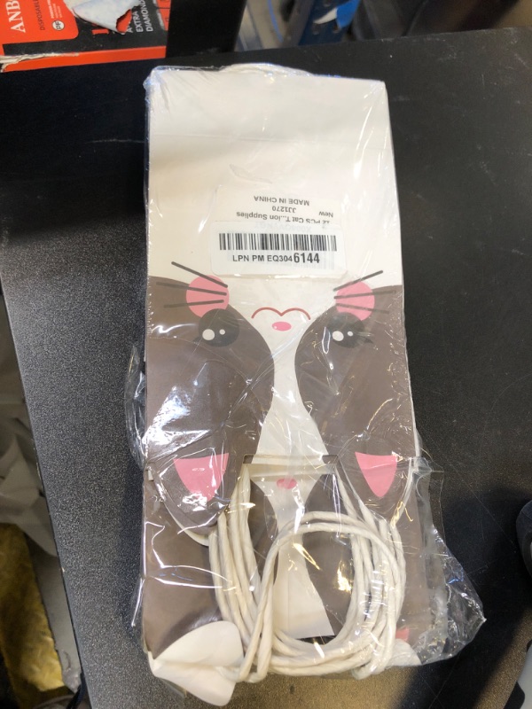 Photo 1 of 12 PCS Cat Theme Party Favor Bags Kitten Birthday Gift Bags Cute Birthday Goodie Paper Bag with Handles Pet Party Favors for Kids Boys Girls kitten Parties Decorations Pet Adoption Supplies