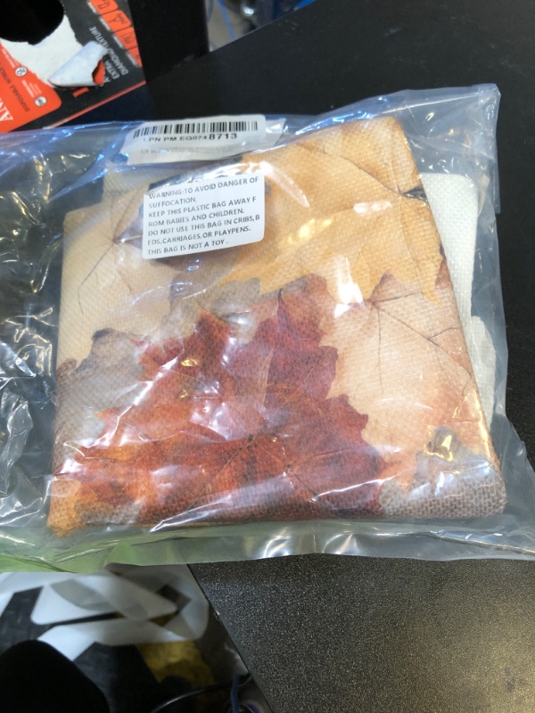 Photo 1 of TAJWE Fall Pillow Covers 12x20 Set of 2 Autumn Leaves Thanksgiving Decorative Cushion Cases for Sofa Couch Home Decorations