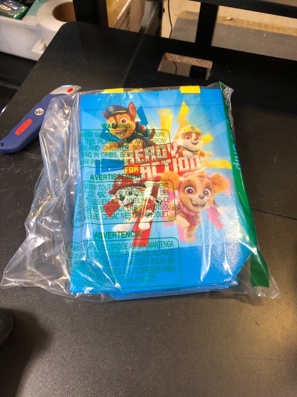 Photo 1 of Paw Patrol Party Favor Bags Set – 12 Pack of 8" Goodie Bags for Kids Bulk Reusable Mini Totes | Paw Patrol Birthday Party Supplies