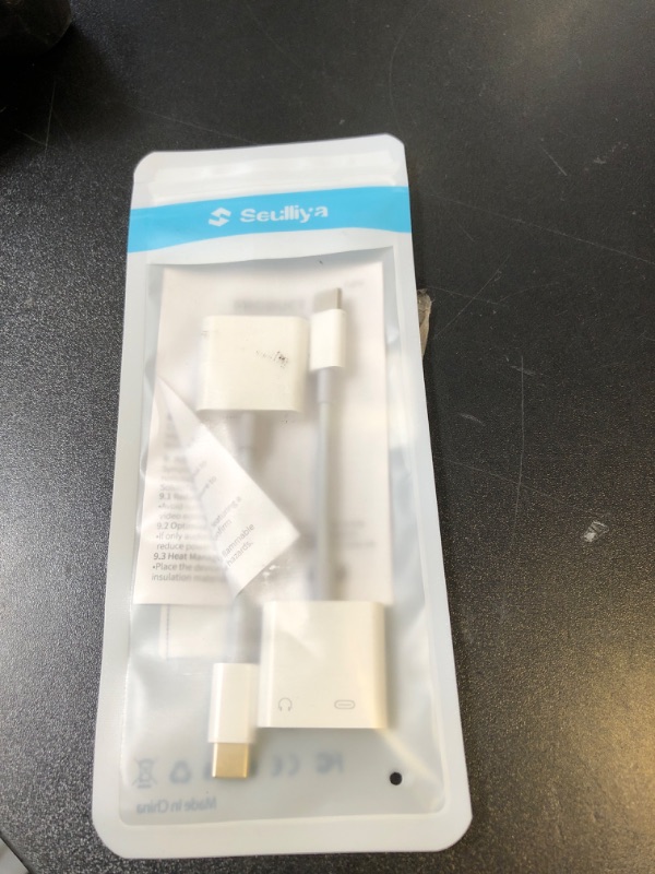 Photo 1 of Seulliya USB C to 3.5mm Headphone Jack and Charger Adapter, 2-in-1 Audio & Fast Charging Splitter for Apple iPhone 17/16/15/Pro/Pro Max, iPad, Samsung, Pixel, and More 2Pack
