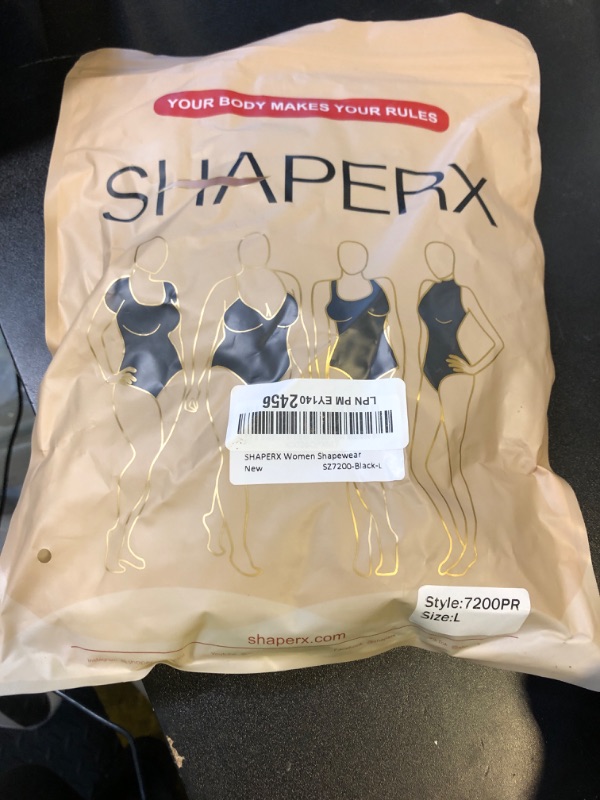 Photo 1 of SHAPERX Women's Fajas Colombianas Shapewear Postpartum Tummy Control Body Shaper Butt Lifter Bodysuit,SZ7200-Black-L