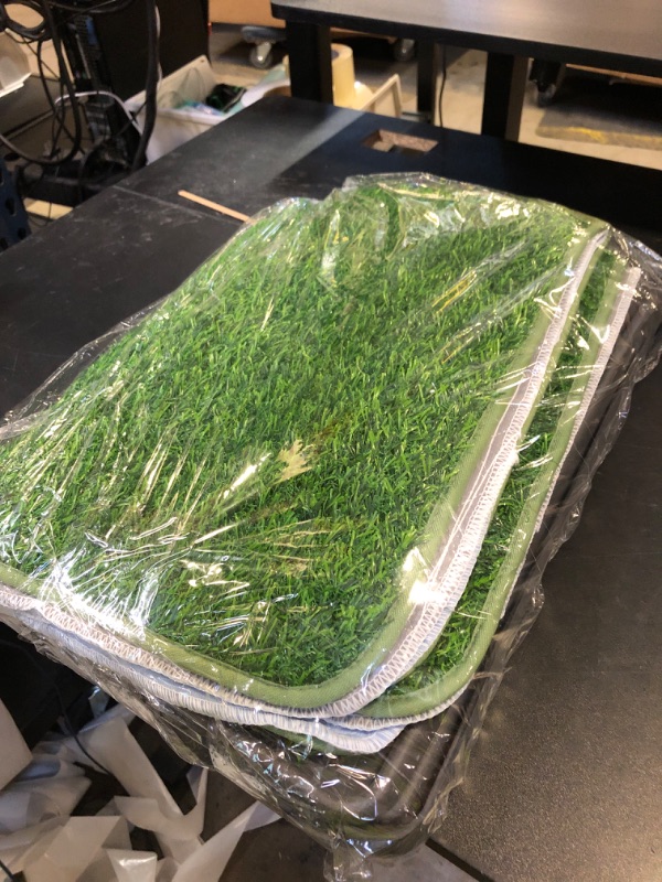 Photo 1 of BurgeonNest Dog Grass Pad with Tray 35"x24", Includes Reusable Artificial Turf for Dog Litter Box, Ultra-Absorbent Washable Pee Pad & EVA Material Tray for Balcony, Apartment & Indoor/Outdoor Use