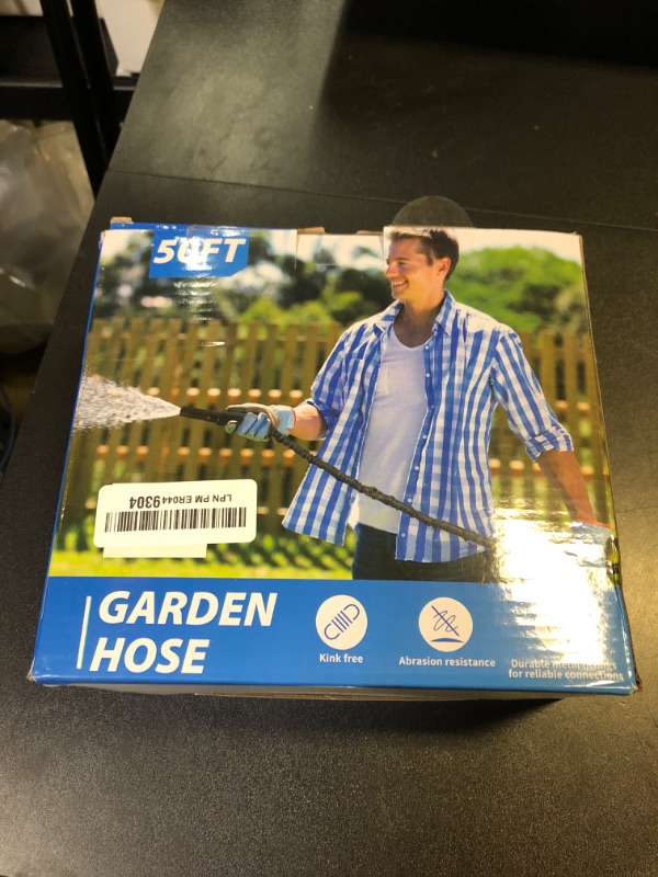 Photo 1 of Toolasin Garden Hose 50ft, Non-Expanding, Lightweight, Leak-Proof Metal interface, No-Knots, Portable, Wear-Resistant, Sturdy, Flexible, 3/4GHT, Water Hose for Yard, Garden