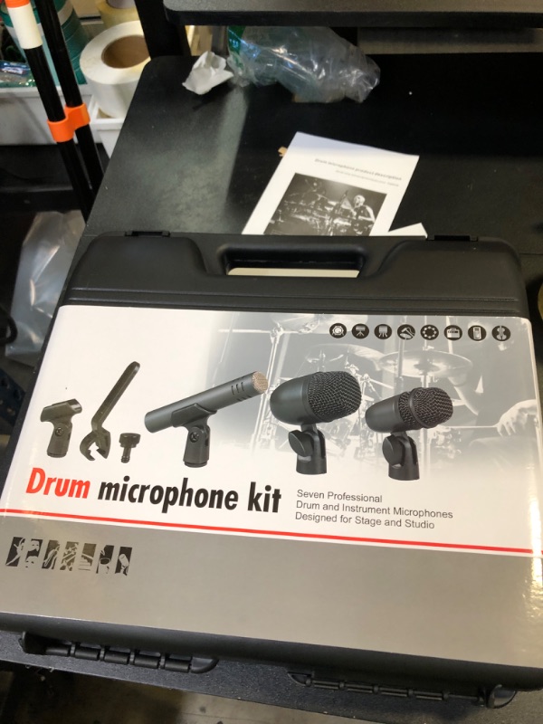 Photo 1 of DRUM MICROPHONE KIT