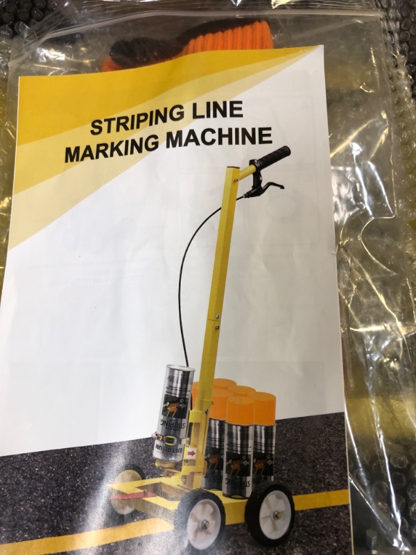 Photo 1 of CAROD Striping Line Marking Machine, Work with Professional Inverted Striping Spray Paint
