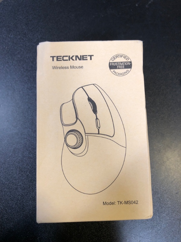 Photo 1 of TECKNET Ergonomic Mouse, Rechargeable Wireless Bluetooth Mouse (BT 5.0/5.0+2.4G), Vertical Mouse with Volume Knob, Quiet Clicks, Cordless Mice 6 Adjustable DPI with USB A Receiver, Wide Compatibility
