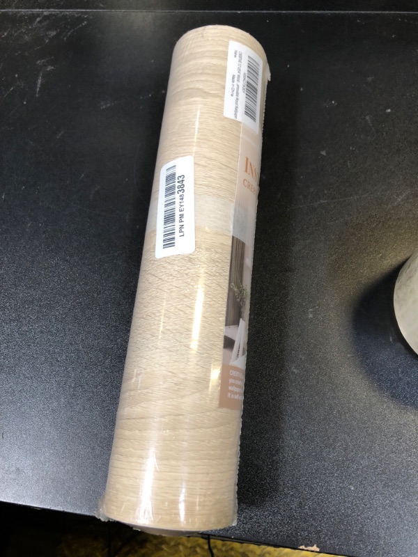 Photo 1 of CRE8TIVE Beige Wood Contact Paper Peel and Stick Wood Wallpaper for Bedroom 12"x354" Removable Adhesive Natural Wood Look Contact Paper Waterproof Vinyl Wrap for Furniture Cabinets Countertops Shelves