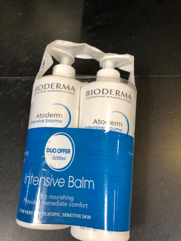 Photo 1 of Bioderma Atoderm Intensive Balm Duo Pack Ultra-Nourishing Body Cream for Very Dry Skin, 2x16.9 Fl Oz