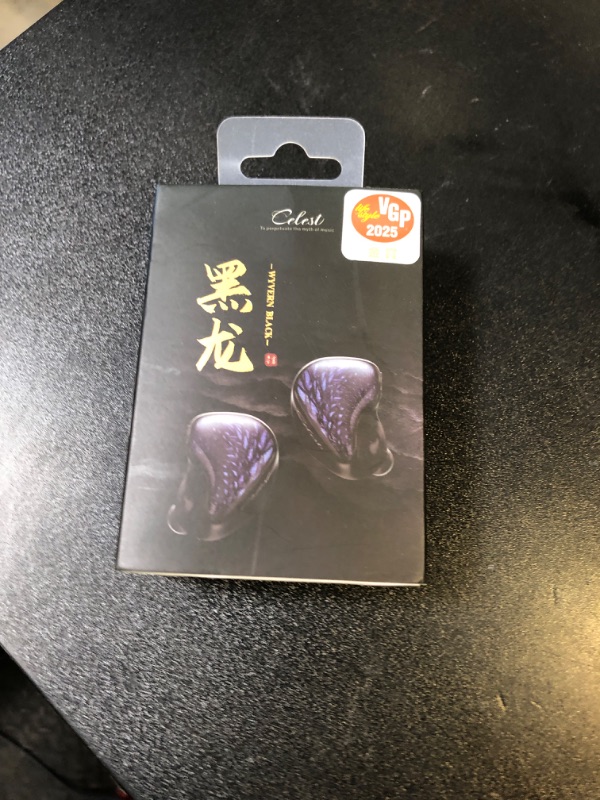 Photo 1 of QOA Celest WyvernBlack Pro Gaming Earbuds Wired in-Ear Earphones with Mic IEM HiFi in Ear Monitor Bass with 10mm LCP Driver, Detachable Cable for Smartphones/PC/Tablet/Gaming/Video/Music/Calling