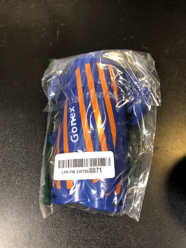 Photo 1 of Gonex Soccer Shin Guards for Kids Adult, Youth Boys Girls Shin Guards Slip in Soccer Shin Pad Sleeves Canilleras for Football Games, EVA Cushion Protection Reduce Shocks & Injuries