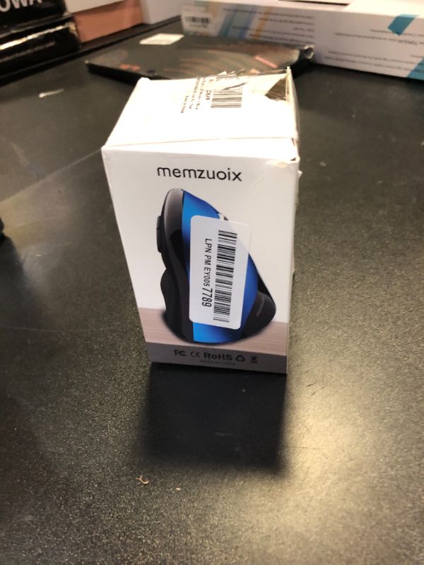 Photo 1 of memzuoix Ergonomic Mouse Wireless,2.4G Optical Cordless Mice with 800/1200/1600 DPI,Vertical Computer Wireless Mouse for Laptop, Mac,PC,Desktop (for Right Hand, Large),Blue Mouse