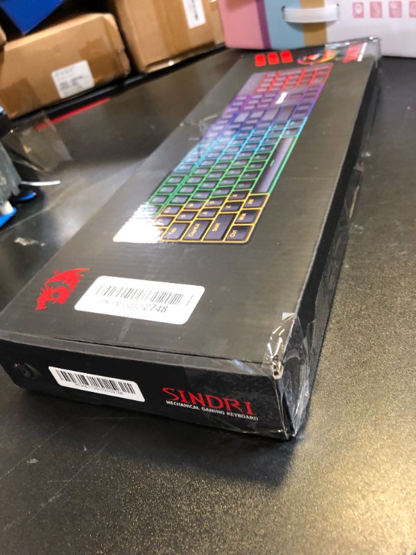 Photo 1 of Redragon Mechanical Gaming Keyboard Wired, 11 Programmable Backlit Modes, Hot-Swappable Red Switch, Anti-Ghosting, Double-Shot PBT Keycaps, Light Up Keyboard for PC Mac