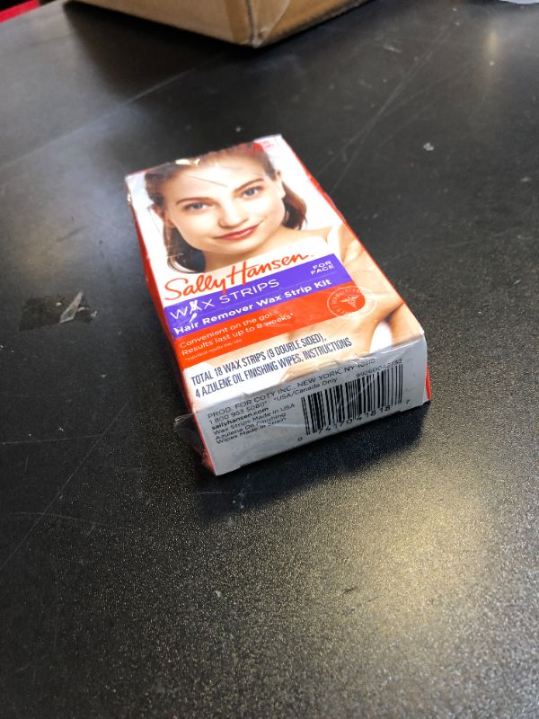 Photo 1 of Sally Hansen Wax Kit Wax Strips For Face 18 Count (Pack of 1)
