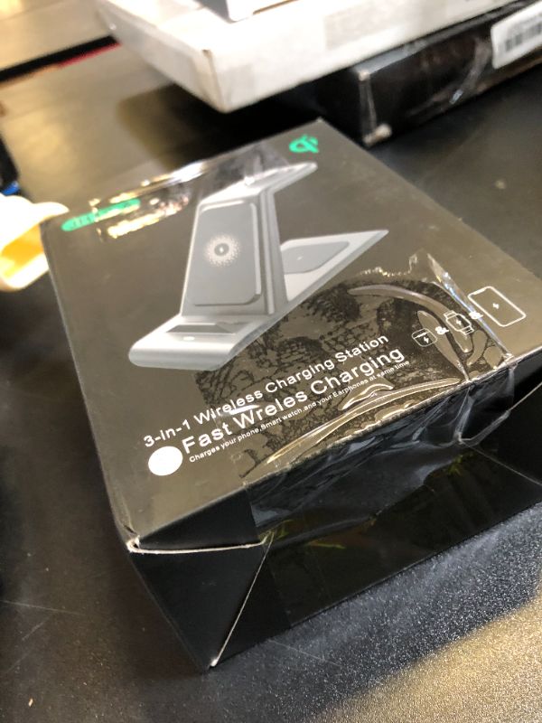 Photo 1 of HATALKIN 3 in 1 Wireless Charging Station Compatible for Apple Products Multiple Devices Charger for Apple Watch Ultra 11 10 9 8 7 SE AirPods Pro iPhone 17 16 15 14 13 Pro Max/X/XS Fast Charger Stand