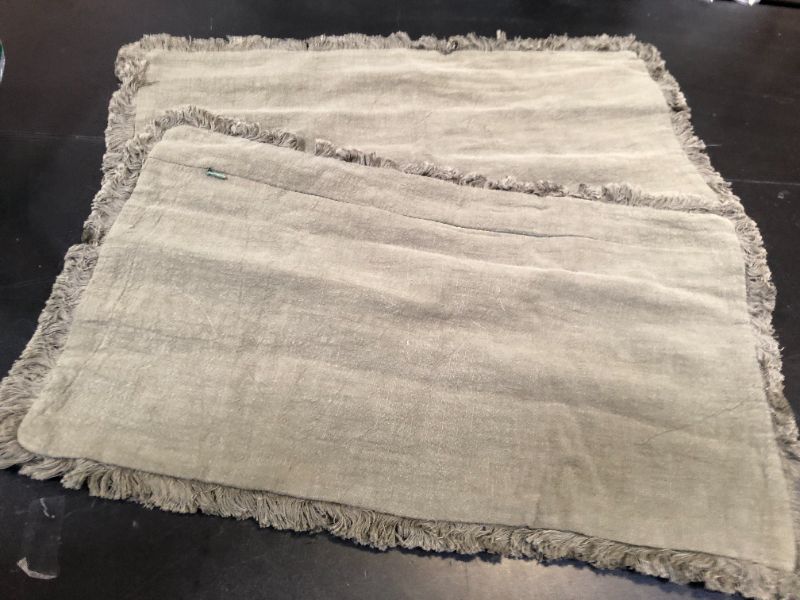 Photo 1 of OLIVE GREEN PILLOWCASES SZ UNKNOWN