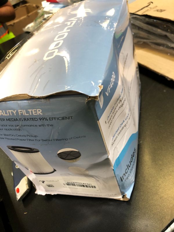 Photo 1 of VF4000 Replacement Cartridge Filter for ridged 72947 Wet Dry Vac 5 to 20-Gallon 6-9 Gal husky Compatible with RV2400A RV2600B WD5500 WD0671?2 Pack