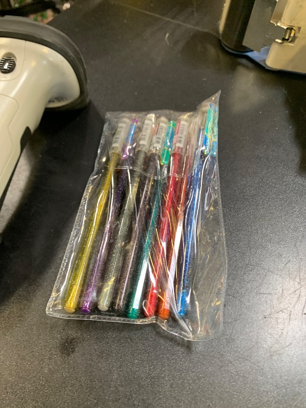 Photo 1 of Pentel  Dual Metallic Liquid Gel Roller Pen YK110/8-M - Pack of 8 Pens in 16 Shimmering Metallic Colours