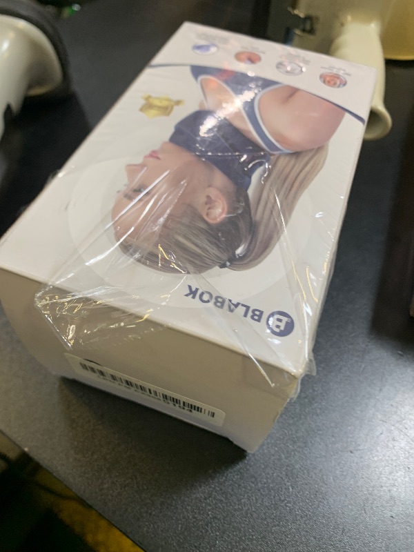 Photo 1 of Neck Brace for Sleeping - Cervical Collar Relief Neck Pain and Neck Support Blue Medium Size