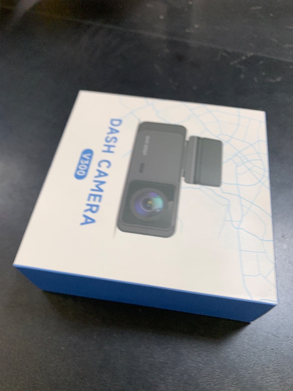Photo 1 of Dash Cam 1296P Front Dashcam, V300 WiFi Dash Camera for Cars with App, Night Vision, Mini Hidden Single Car Camera, Loop Recording, 24H Parking Mode, Support 256GB Max, Black