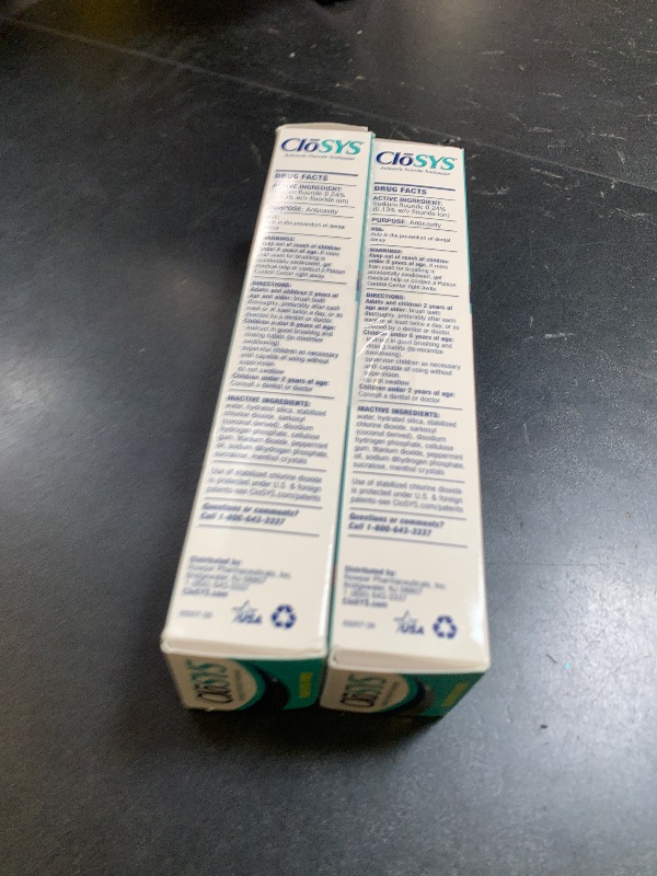 Photo 1 of CloSYS Fluoride Toothpaste, 7 Ounce (Pack of 2) Gentle Mint, Whitening, Enamel Protection, Sulfate Free