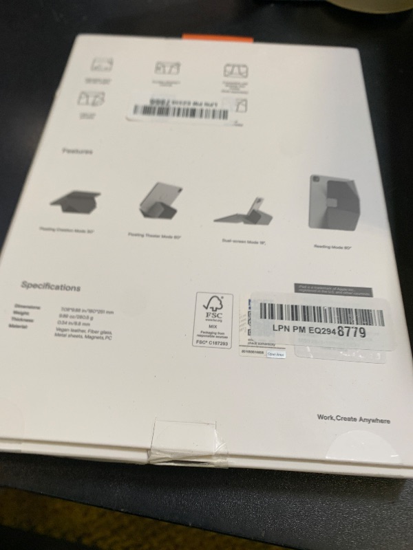 Photo 1 of MOFT Dynamic Folio Case for iPad Pro 11 Inch 2024 5th Gen(M4), Silm Magnetic Stand Case with 20+ Viewing Angles, Auto Wake/Sleep, Ultra Thin, Cement x Sapphire
