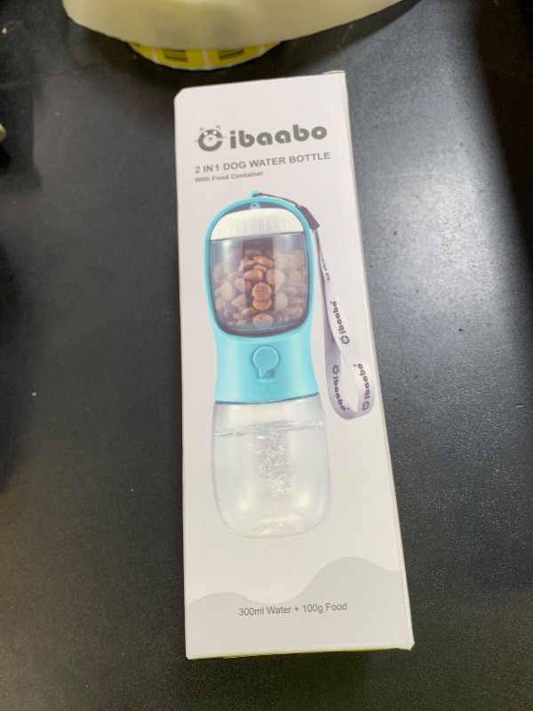 Photo 1 of Cibaabo Dog Water Bottle with Food Container, Travel Puppy Water Bowl, Portable Pet Dispenser, Dog Gift Stuff Accessories Items, Puppy Essentials Necessities for Yorkie Cat Walking and Hiking