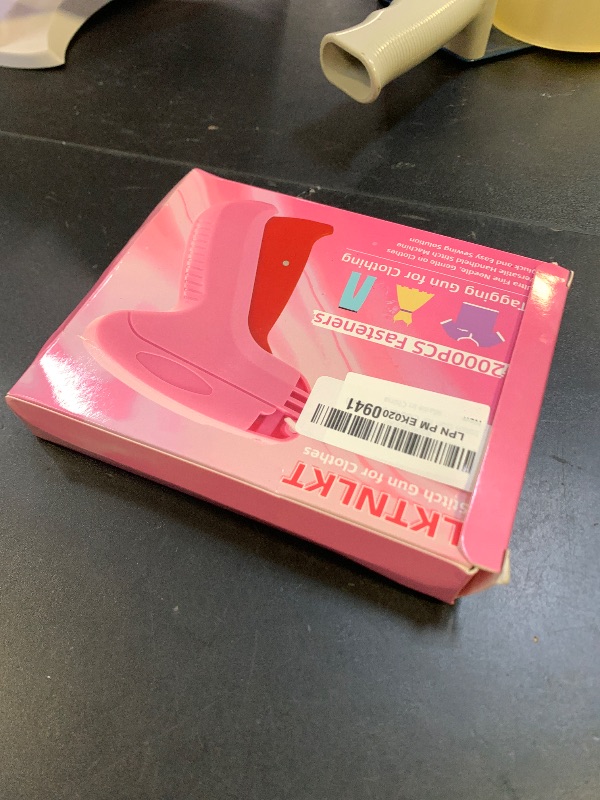 Photo 1 of Stitch  For Clothes - Includes 6 Fine Needles, 1000 White & 1000 Black Fasteners, Handheld Stitch Gun - Quick Clothing Fixer, Tag Gun for Clothes (Pink Blue)