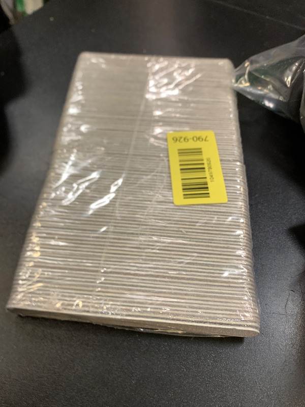 Photo 1 of Professional Disposable Zebra Nail Files 100/180 Grit 5" Double Sided Emery Board Manicure Pedicure Tools 100Pcs