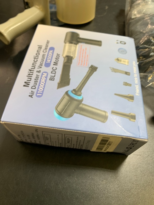 Photo 1 of Meudeen Air Duster - Computer Vacuum Cleaner - for Keyboard Cleaning - Cordless Canned Air - 110000RPM Powerful PC Cleaner(VC08)