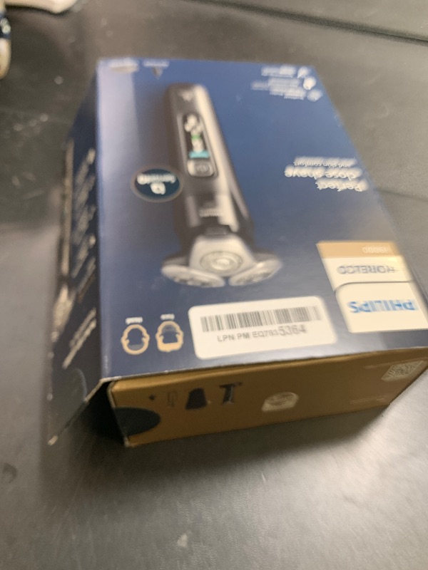 Photo 1 of Philips Norelco Shaver i9000, Wet & Dry Electric Shaver, Ink Black, SenseIQ Technology, Triple Lift & Cut System, 360 Rotating Dual SteelPrecision Precision Blades, Nose Trimmer, Model X9000/90